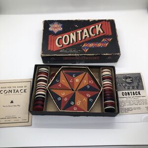 VINTAGE 1939 PARKER BROTHERS‎ CONTACK GAME
